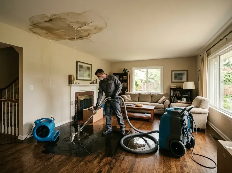 attic-pipe-burst-ceiling-drip-008 — frequently asked questions, Water Damage Restoration & Carpet Care in Lake Wazeecha, WI